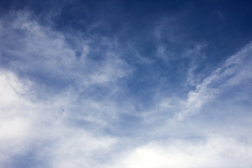 Blue sky background with clouds