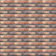 Seamless photo texture of building wall from bright bricks
