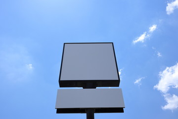 sign board with blue sky