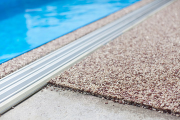 Coloured Concrete Around Pool