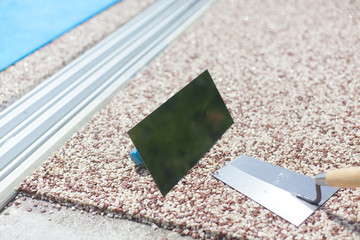 Coloured Concrete Around Pool