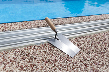 Coloured Concrete Around Pool