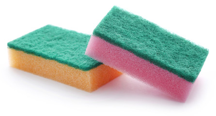 Kitchen sponge with scotch brite