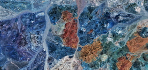 blood diamonds, abstract photography of the deserts of Africa from the air, bird's eye view,...