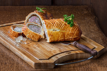 Pâté Riesling - A wonderful meat pie with Riesling jelly
