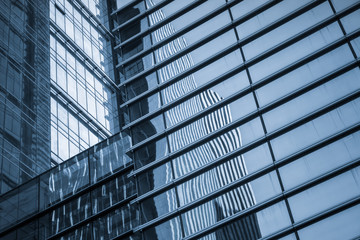 detail shot of modern business buildings in city