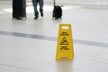 Sign of wet floor