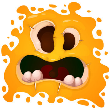Cute, funny, crazy monster character. Helloween illustration Vector eps 10