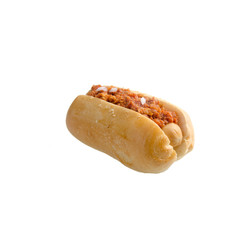 Hot dog on the white background