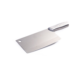 knife or chinese kitchen knife on background.