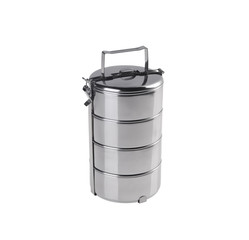 Metal Tiffin, Food Container On White Background