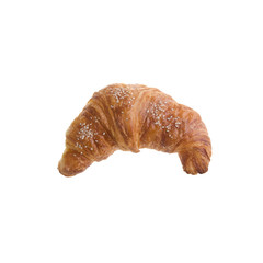 croissant. Fresh and tasty croissant over white background