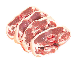 four lamb chops