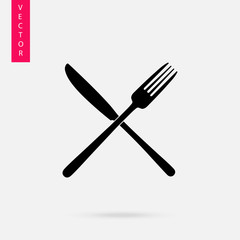 Cutlery icon, Fork and knife