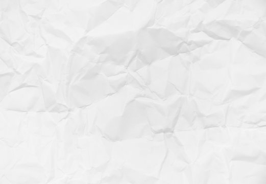 White crumpled paper for background image