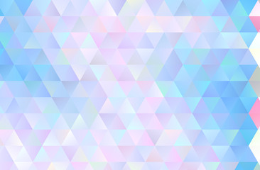 Colorful triangular background. Pattern with many triangles of different colors and shades. Vector illustration