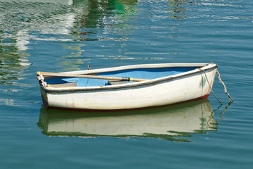 Fototapeta na wymiar Little Boat on its Own