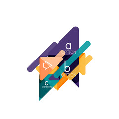 Triangle data visualization design, option infographic layout