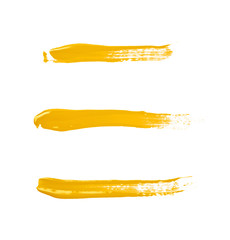 Line stroke of paint isolated