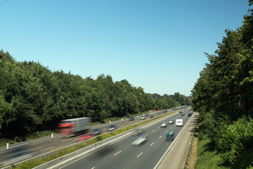 motorway heavy traffic