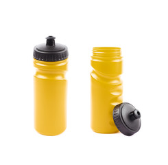 Plastic sport water bottle isolated
