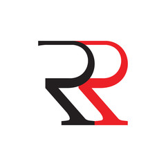 Obraz premium RR logo letter design