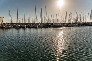 Obraz premium Coucher de soleil en Israel