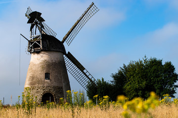 Windmühle an der Mühlenstraße in Norddeutschland