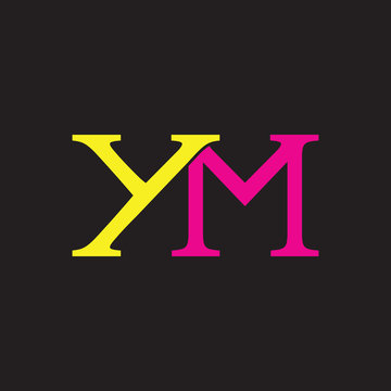YM logo letter design 