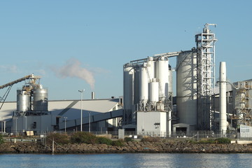 Harbour side industrial chemical complex in Port Melbourne 2017