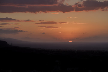mountain sunset