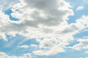 white clouds on a blue sky