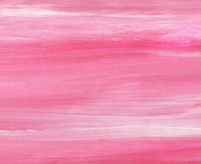 Pink Abstract acrylic painting for use as background, texture, design element. Modern art with brush stroke texture