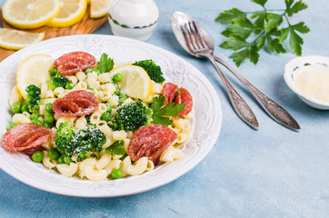Traditional pasta with vegetables