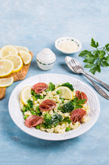 Traditional pasta with vegetables