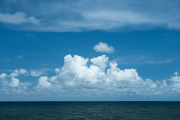 Naklejka na ściany i meble beautiful cloud with blue sky background.