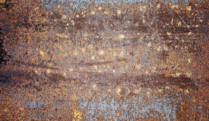 The texture is metallic. Industrial background from an old rusty