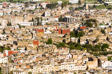 Fototapeta na wymiar view of the city - Fez - Morocco