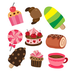 dessert vector collection design