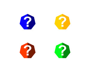 hexagon question mark icon