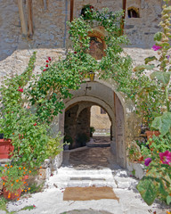 Greece Peloponese, St. George orthodox monastery entrance