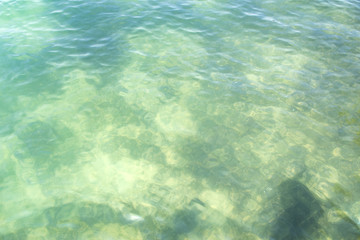 Fototapeta na wymiar Azure water texture. Water wallpaper.