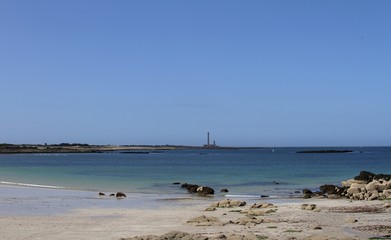 le phare et le sémaphore de Gatteville à Gatteville le phare dans le Cotentin ,Manche,Normandie