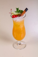 Tequila sunrise cocktail
