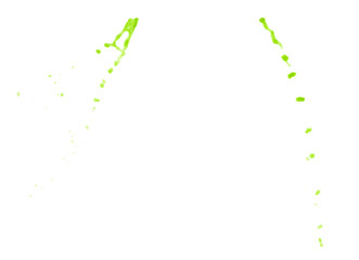 Splash of liquid in motion isolated