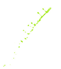 Splash of liquid in motion isolated