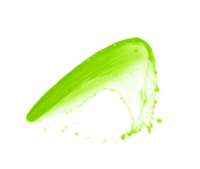 Splash of liquid in motion isolated