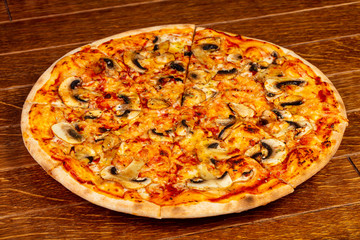 Pizza with mushroom