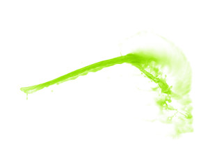 Splash of liquid in motion isolated