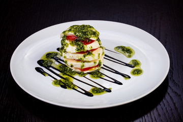 Delicious caprese salad